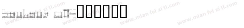 Bauhaus W04字体转换